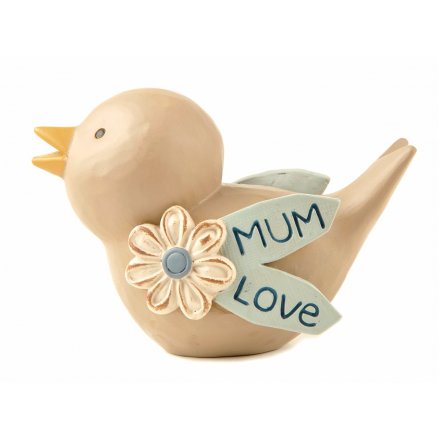 Mum Love Bird Decoration 8cm