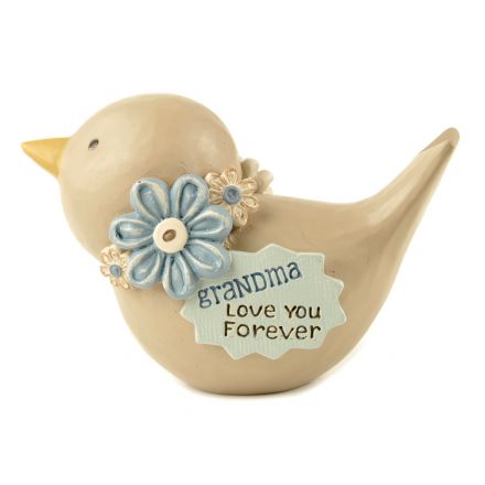 Grandma Love You Bird Decoration 8cm