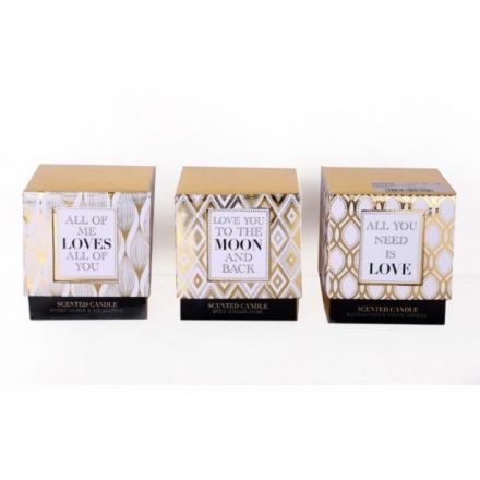 Gold Slogan Candle, 3a