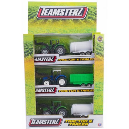 Create some fun with this assortment of tractor and trailer toys. Ideal for little ones to enjoy.