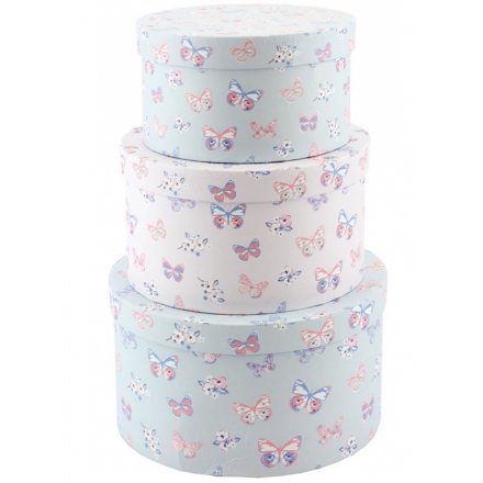 Butterfly Paradise Round Boxes S3