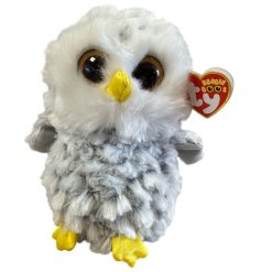 An adorable soft toy owl Beanie Boo from the official TY range. A great collectable item.