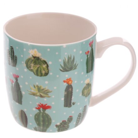 Keep on trend with this cactus design mug with gift box.