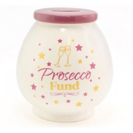 Pink Prosecco Money Jar 