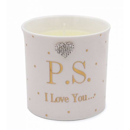 P.S I Love You Candle