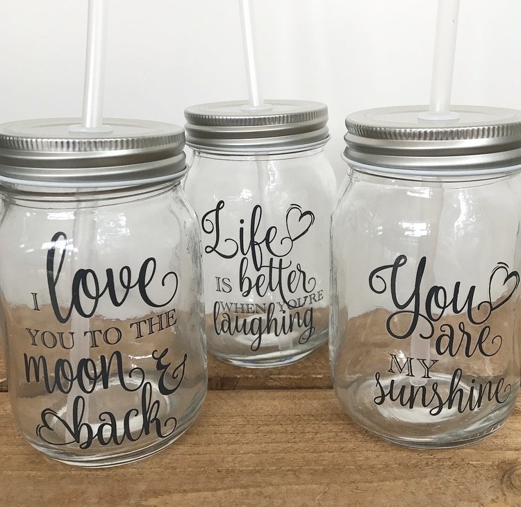 KI6784 / Glass Drinking Jars 32377 Kitchen & Dining / Mason Jars