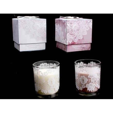 Scented Lace Candle Pot, 2a