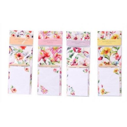 Watercolour Floral Magnetic Notepad