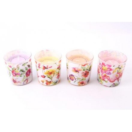 Assorted Watercolour Candlepots 