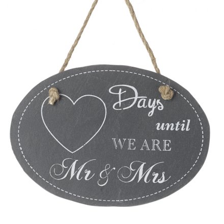 Mr & Mrs Countdown Plaque