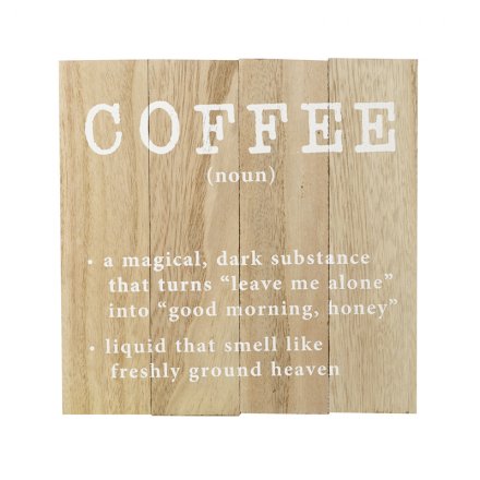 Wooden Coffee Sign