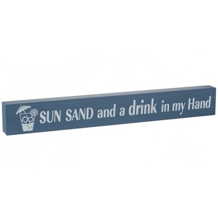 Sun Sand And A Drink Sign 30cm