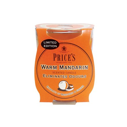 Prices Warm Mandarin Candle Jar