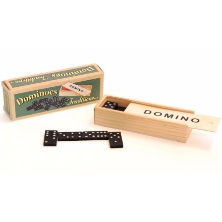 Traditional Wooden Domino Set