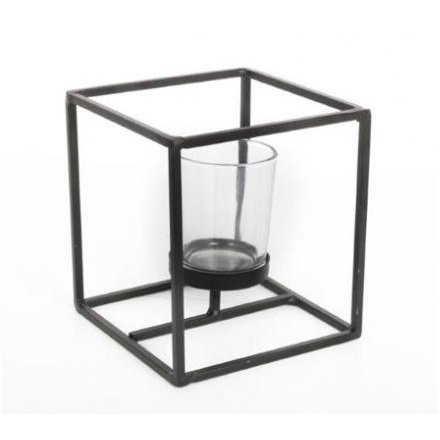 Metal Square Candle Holder 