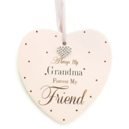 Grandma Heart Plaque Mad Dots
