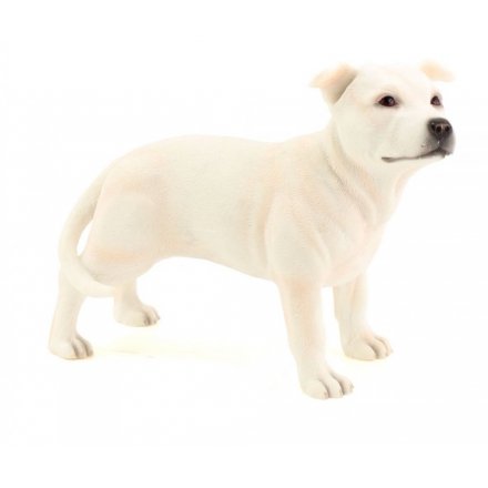 Staffordshire Bull Terrier - White, 11.5cm