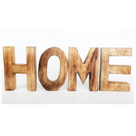 HOME Wooden Letters Block Sign