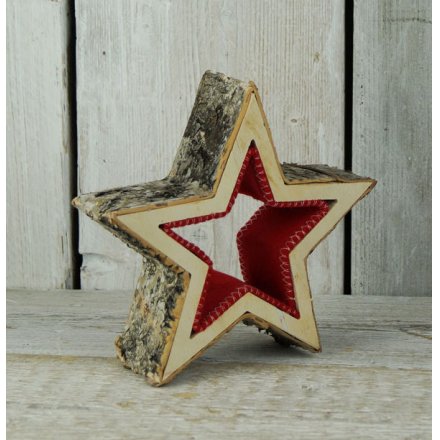 3D Birch Star, 19cm
