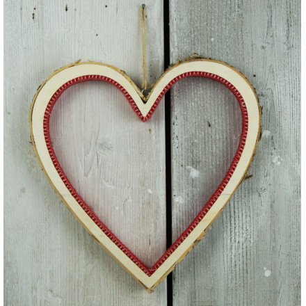 Birch Heart W/Red Felt, 29cm