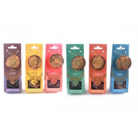 30 Pack Incense Cones, 6 Assorted