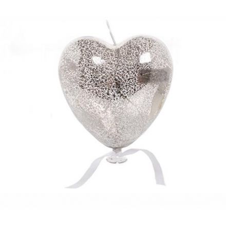 Silver LED Heart