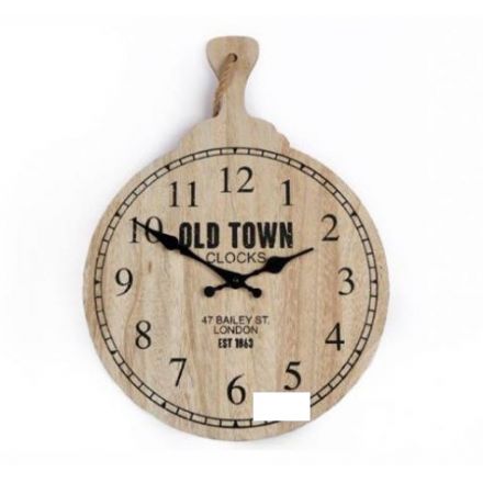 Wooden Pan Clock 41cm