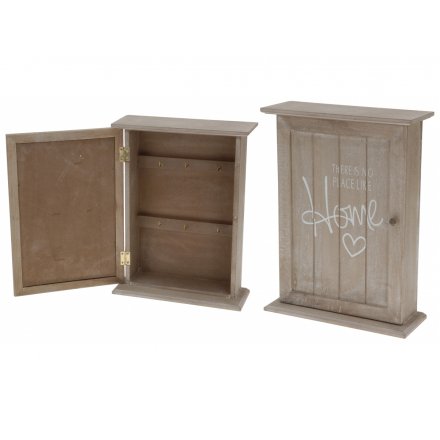 Rustic Home Wooden Keybox 29cm
