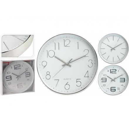 Contemporary Silver Clock, 3a