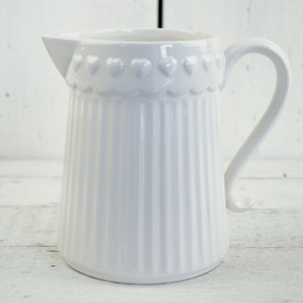 White Ceramic Milk Jug 11cm