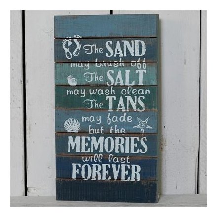 The Sand May Brush Off Wooden Sign 45.5cm