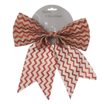 Red and Natural Bow 