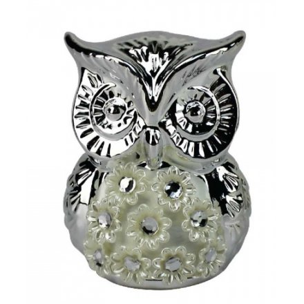 Silver Millie Owl, 11cm