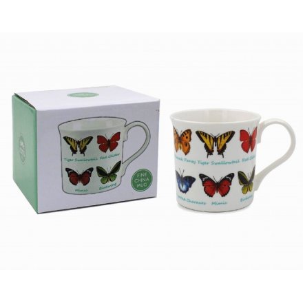 Illustrated Butterfly Mug