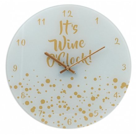 Its Wine O' Clock Clock
