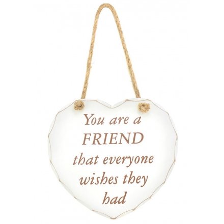Friend Everyone Wishes Heart Plaque