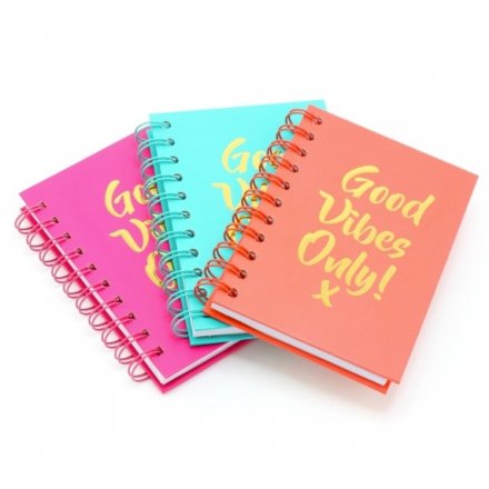 A6 Notebook, Good Vibes Only!