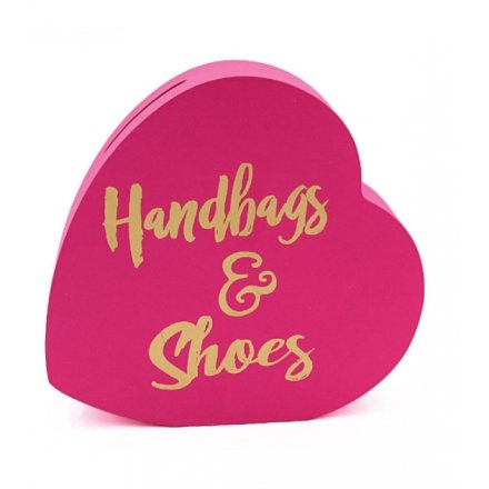 Heart Money Box - Handbags & Shoes