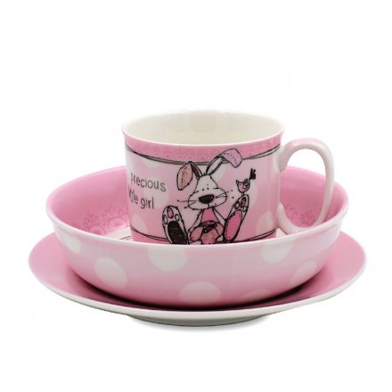 Little Miracles Pink Bowl Gift Set