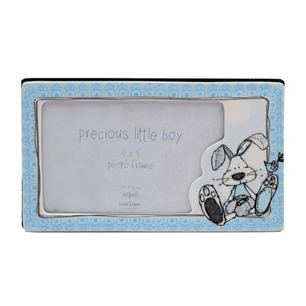 Little Miracles Blue Photo Box Frame