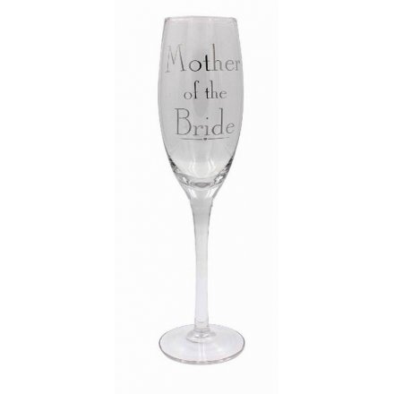 Mother Of The Bride Glass Flute
