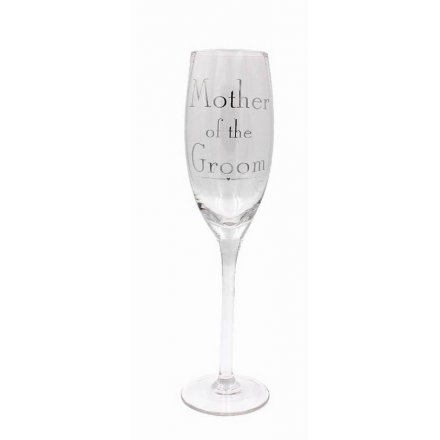 Mother Of The Groom Glass Flute