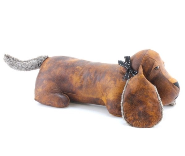 LP29927 / Faux Leather Dachshund Doorstop 33413 Homeware / Door