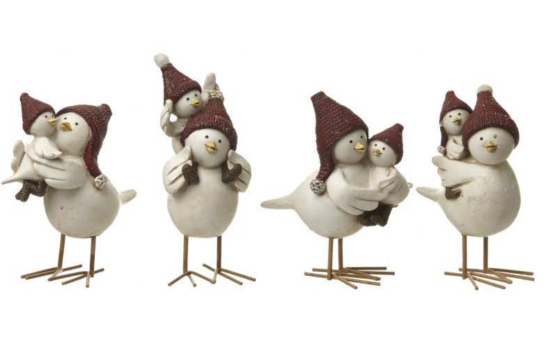 KCC056 / Festive Mother & Baby Bird Figures | 33448 | Christmas ...
