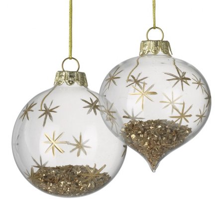 Gold Glass Bauble, 2a