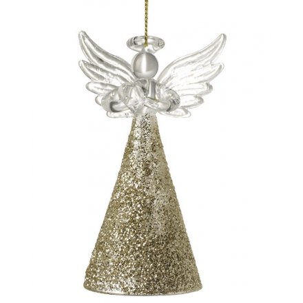 Gold Hanging Angel Decoration