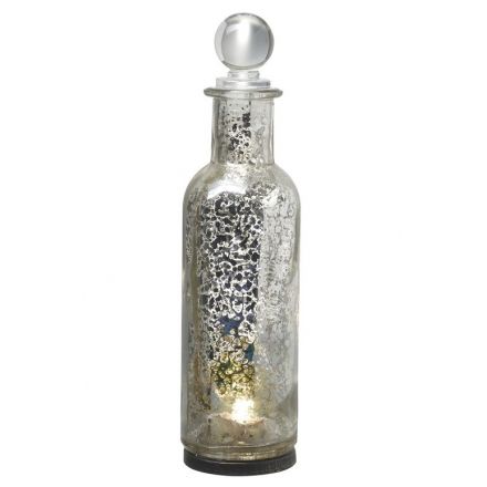 Glass LED Bottle, 21cm