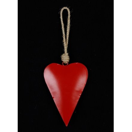 Metal Heart Hanger, 13cm