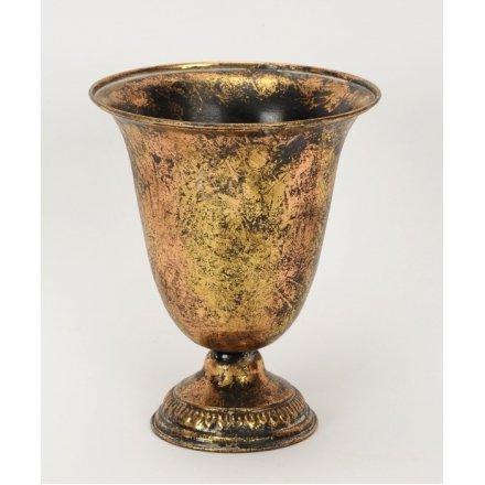 Antique Gold Urn, 25cm