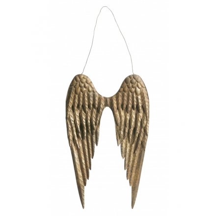 Gold Angel Wings, 37cm